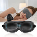 Ultra-Thin 3D Sleep Mask for Side & Back Sleepers, 100% Light Blocking Eye Mask for Sleep, Zero Pressure, Soft & Breathable Night Blindfold for Men & Women, Travel & Plane (Gray)