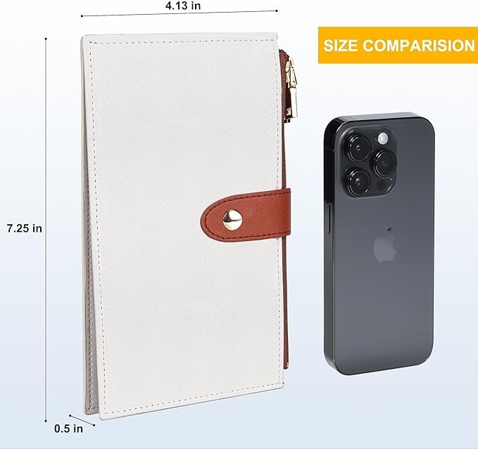 Travelambo Leather Wallets for Women Slim RFID Blocking Bifold Credit Card Holder Wallet