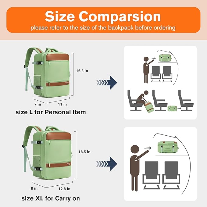 Smart Suitcase-style Laptop Backpack, 25L / 35L Practical Travel Bag for Work, Leisure & Flight, Luggage-Style Commuter Pack (Green, 25L)