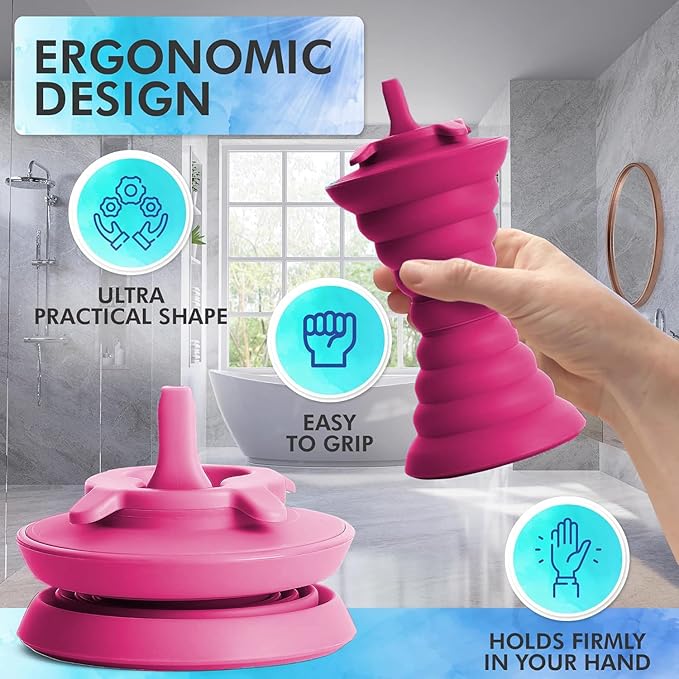 The Pocket Bidet® Bundle: Portable Travel Bidet with Zip Case & Adjustable Neck Strap. Collapsible Design, Easy to Spray, Flying Saucer Bidet for Men & Women, Fits in a Purse or Bag (Pink, 500 ml)