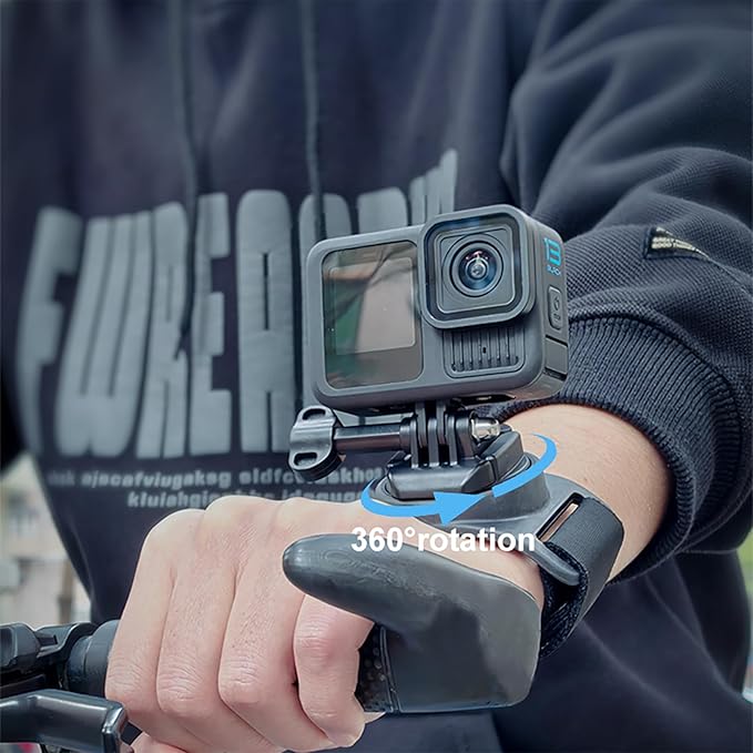4 in 1 Camera Accessories Kit Head Strap, Chest Strap, Backpack Clip, Wrist Strap Mount Compatible with GoPro Hero 13 12 11 10 9 8 7 6 5 4, Session & Most Action Camera