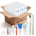 Toiletry Kits Homeless Personal Hygiene Care Package Kits Supplies In Bulk, Disposable Travel Size Essential Women Men Toiletries Set for Hotel, Charity, Camping, Travel (60 Pack)