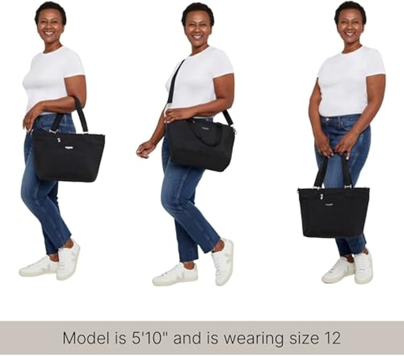 Baggallini Avenue Tote - 12x18 Laptop Tote Bag for Women - Lightweight Work Travel Carry On Bag