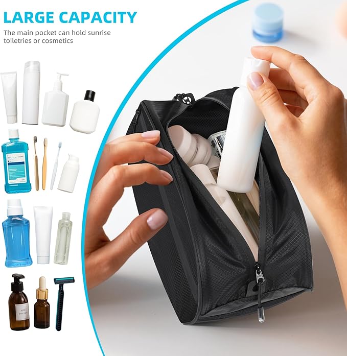 Travel Toiletry Bag Kit Case for Men and Women Multifunction Packing Organizer Pouch