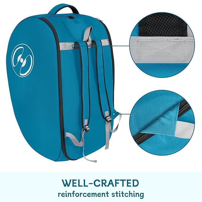 YOREPEK Padded Car Seat Travel Bag for Airplane, Compatible with Doona, Fit for Evenflo Shyft DualRide without Base, Infant Car Seat Bags with Lockable Zipper, Gate Check Stroller Bag for Baby Travel