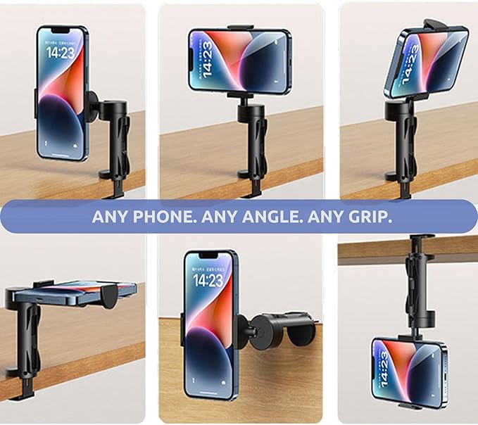 2 PACK Airplane Phone Holder Travel Essentials Accessories – Universal Hands Free Cell Phone Stand Mount for Air Plane Table Seat Desk, Cruise, Car & Flight – Mini Size for Vacation, iPhone, Samsung