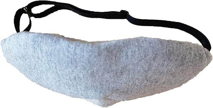 Fan Wu 100% Cotton Blackout Sleep Mask with Adjustable Nose Bridge for Women & Men – Light Blocking Eye Mask with Nose Wing Trim, Soft Breathable for Side Sleepers, Travel-Friendly Eye Cover