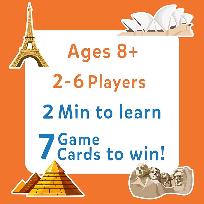 Skillmatics Guess in 10 Countries of The World, Perfect for Boys, Girls, Kids & Families Who Love Card Games, Educational Toys, Travel Games, Trivia, Gifts for Ages 8, 9, 10 & Up