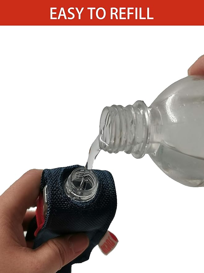 Travel Size Hand Sanitizer Holder,Bottle Case and Carabiner Carrier bag-Portable Mini Waist Bag for Liquids Clip On Backpack and Purse - Not Include Empty 60ml/ 2 oz bottle. (2 Pack) Oliver And Black