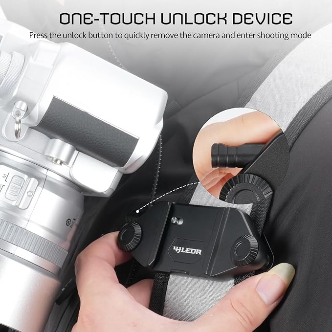 V1 Camera Clip Kit with Quick Release Plate, Capture Camera Clip for Backpack Strap, Quick Mount/Release System for DSLR, Mirrorless, and Action Cameras
