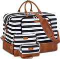 Travel Weekender Bag for Women, 21" Overnight Bag with Shoe Compartment 50L Large Travel Duffel Bag Carry On Tote for Weekend, Overnight, Business Trips, Water Resistant