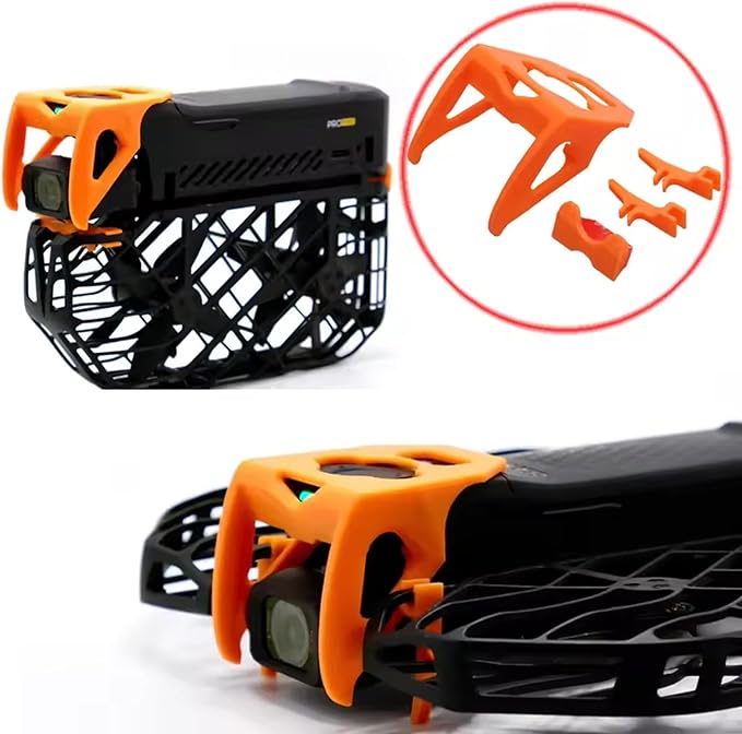 1Set Action Camera Lens Gimbal Protective Cover for Hover X1 Pro/Promax 3D Printed PLA Anti-Collision Protection Frame Kit RC Drone Model Accessories (Pink)