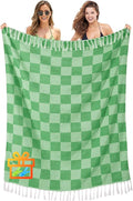 Antfuny Giant Beach Towel Blanket Autumn Outing Stuff for Women & Men Road Trip Camping Gear Ship Cruise Gear Must Haves Large L Teal Plain Pattern Airplane Accessories Travel Gadgets Yard Mat