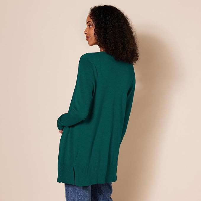 Amazon Essentials Women's Lightweight Long Sleeve Open-Front Cardigan Sweater (Available in Plus Size)
