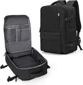 VECAVE Carry On Backpack for Women, Large Travel Backpack Flight Approved, Waterproof 14 Inch Laptop Backpack Business Work Backpacks Men Mochila De Viaje, Black