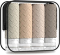 Silevoler Travel Bottles for Toiletries, TSA Approved Silicone Travel Size Containers for Toiletries, BPA Free Leak Proof Refillable Essentials Accessories, Shampoo and Conditioner Bottles (Cream)