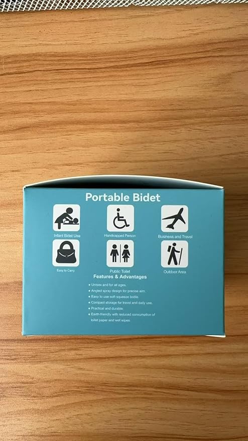 Collapsible Bidet: Perfect for Camping, Travel, and Backpackers. Beneficial for Postpartum Care. Eliminates The Need for a Plastic Water Bottle for istinja (perineal Hygiene). شطاف السفر