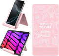 Airplane Phone Holder Mount, Travel Essentials Flexible Phone Holder, Airplane Tablet Holder for Flying, Desk, Compatible with iPhone, Smartphone, Tablet, Pink