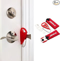 Addalock The Original Portable Door Lock for Travel & Home Security, 1-Piece Door Latch Lock for Houses, Apartments, Hotels, Motels, Dorms & AirBnBs - Lock The Door & Stay at Home or Away, 2 Pack