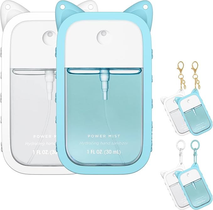 Sonnorel Silicone Case Compatible with Touchland Hand Sanitizer Spray (Fit for 1 FL OZ/30 mL Ver), Portable keychain