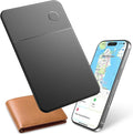 Slim Rechargeable Tracker Card for Apple Find My – Ultra-Thin Wallet Finder for iPhone, Bluetooth Item Locator for Wallet, Keys & Passport (iOS Only, Black)
