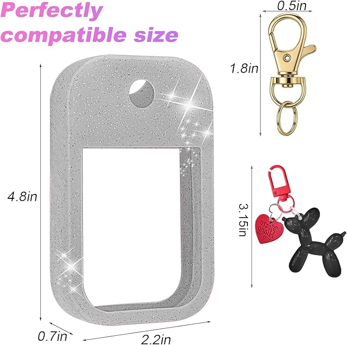 Silicone Case Compatible with Touchland Hand Sanitizer Spray, Protective Case for Power Mist and Glow Mist 1 fl oz