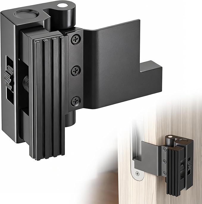 Portable Door Lock, Door Reinforcement Lock, Portable Door Lock for Travel - No Drilling, Interior Doors for Apartments, Hotels, bedrooms