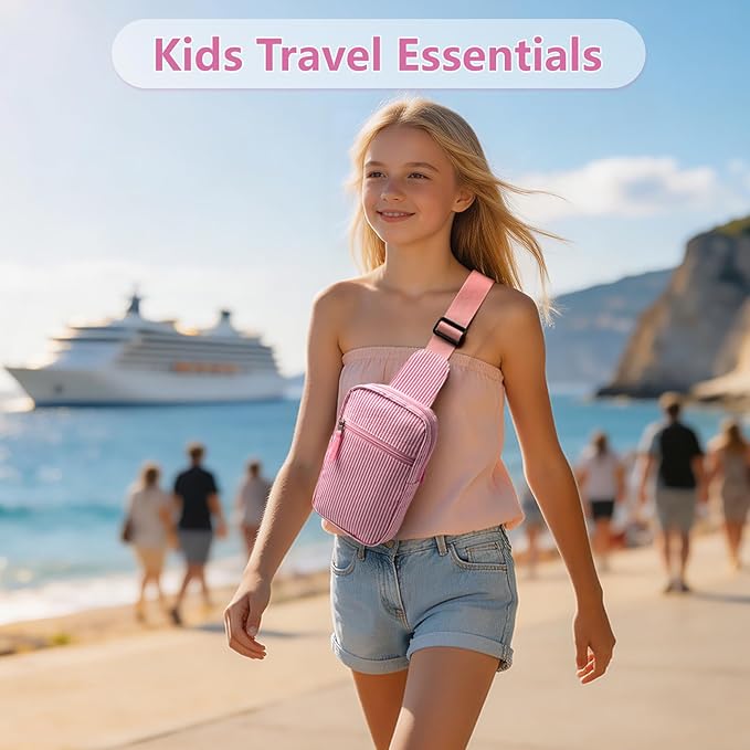 Mothers Day Gifts for Daughter, Birthday Graduation Gifts for 8 9 10 11 12 Year Old Teens Girls Her,Fanny Pack Sling Crossbody Bag Belt Bags Purse, Preppy Teen Girl Gift Trendy Stuff Travel Essentials