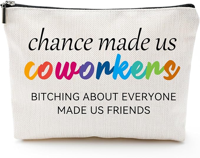 ZUYUROU Coworker Leaving Gifts for Women，Work Besties Gifts for Women, Chance Made Us Coworkers, New Job, Going Away, Retirement, Farewell Gifts for women Cosmetic Bag