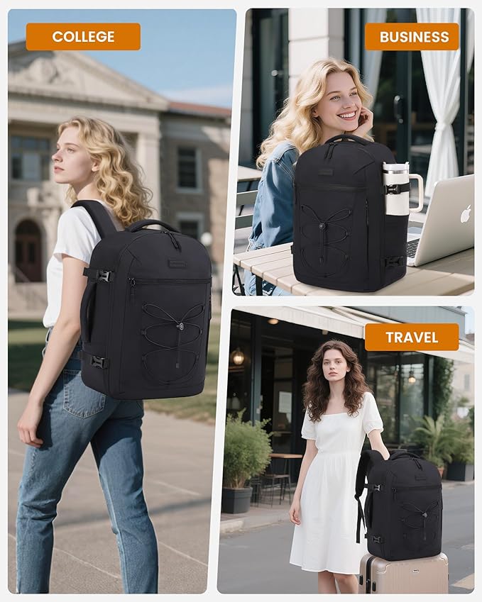 LOVEVOOK Travel Backpack,40L Carry On Backpack Large Fits 17.3" Laptop,TSA Personal Item Travel Bag with 3 Packing Cubes,Water Resistant Laptop Bag Travel Essentials for Weekender Business Hiking