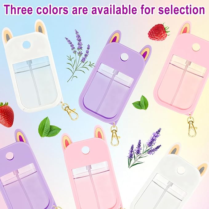 Hand Sanitizer Spray Case Compatible with Touchland Silicone Case for Touchland 1 FL OZ/30 mL Keychain Accessory Gifts