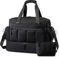 LOVEVOOK Weekender Bags for Women, Travel Duffel Bag, Large Overnight Bags with Shoe Compartment, 38L Carry on Gym Hospital Bag with Wet Pocket, 2 Pcs