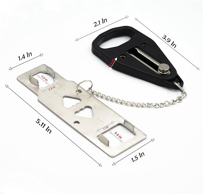 Portable Door Lock for Added Security & Safety. Ideal for Privacy & Protection at Home, Bedroom, School Dorm Room and Hotel. Essential to Travelers, Homeowners & Renters - 2 Pack