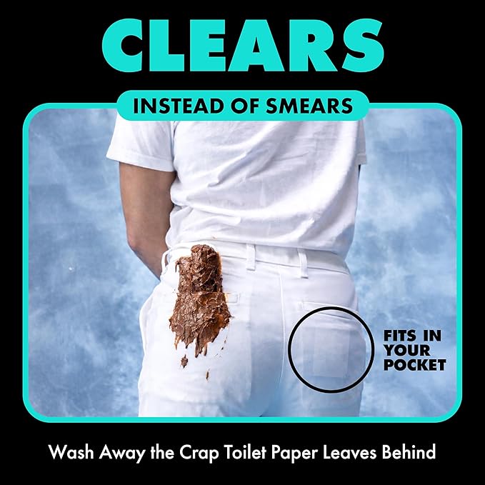 DUDE Wipes Mint Chill Pocket Packs - Travel Wipes - 6 Packs of 8 (48 Count) - On-The-Go Adult Flushable Wipes - Infused with Tea Tree Oil, Vitamin E, and Aloe - Septic and Sewer Safe