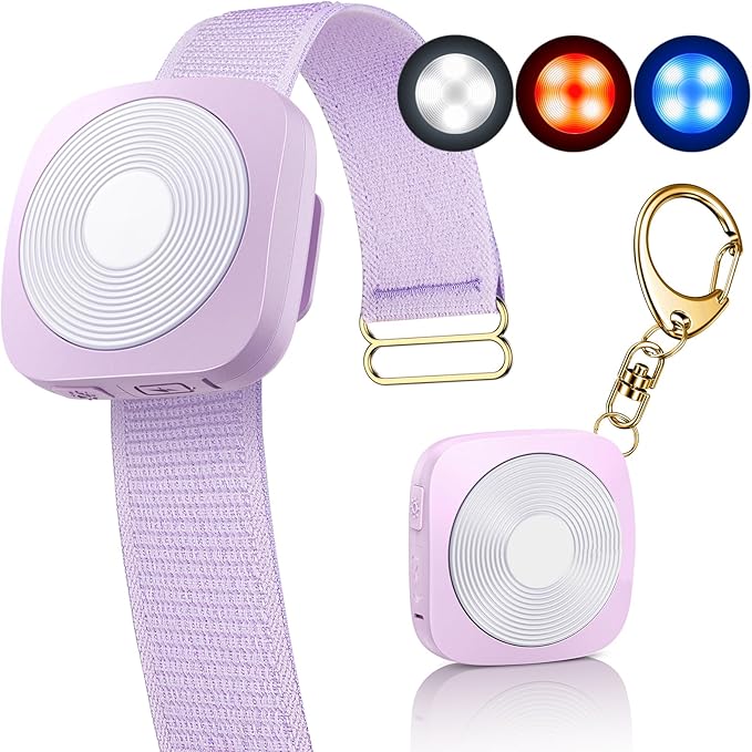 Elecpow Personal Safety Alarm for Women with 3 Adjustable Straps for Running/Biking/Walking,Loud 130DB Siren 3 Colors LED Safety Lights Rechargeable Taillight Clip On Reflective Running Gear