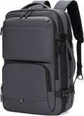 BAGOK Carry On Travel Backpack, 35L-40L Expandable Extra Large Airline Approved,Lightweight Daypack for Men and Women（Gray）