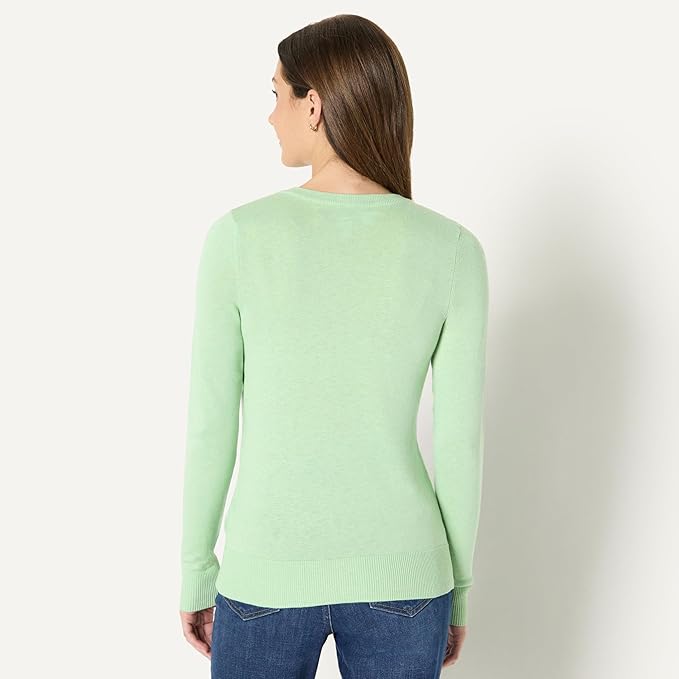 Amazon Essentials Women's Lightweight Crewneck Cardigan Sweater (Available in Plus Size)