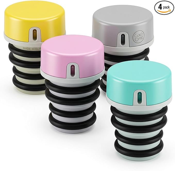 Portable Bidet for Toilet, Travel & Camping – Compatible with Every Bottles, Pocket Bidet Sprayer for Women & Men, Gentle Water Jet for Postpartum or Personal Hygiene (4 pcs 4 Colors)