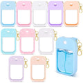 10 Pcs Silicone Case Compatible with Touchland Hand Sanitizer Spray, Multi Pack Travel Size Protective Spray Holder with Keychain Set for Power Mist & Glow Mist 1 fl oz, Hand Sanitizer Accessory