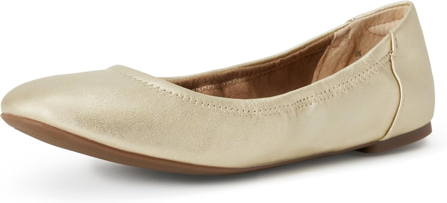 Amazon Essentials Women's Belice Comfortable Slip-On Ballet Flats Shoes