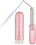 Portable Electric Bidet Sprayer - Handheld Travel Bidet with 2 Pressure Modes - Waterproof Foldable Pocket-Sized & Cordless for Bathroom Ultimate Personal Hygiene Cleaning at Home and Camping - Pink