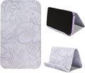 Airplane Travel Essentials for Flying Flex Flap Cell Phone Holder & Flexible Tablet Stand for Desk, Bed, Treadmill, Home & in-Flight Airplane Travel Accessories(1-Carved Grey)