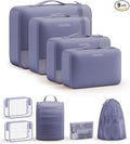 11 Set / 9 Set Packing Cubes for Travel,Gifts for Women Mom Kids,TSA Approved Bags for Makeup, Cosmetic, Toiletry, Organizers for Suitcase Carry On,Cruise Essentials Airplane Accessories,Purple Gray