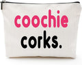 ZUYUROU Tampon Holder for Bathroom - Funny Gifts for Women, Girls Night Out Gifts - Coochie Corks Makeup Pouch