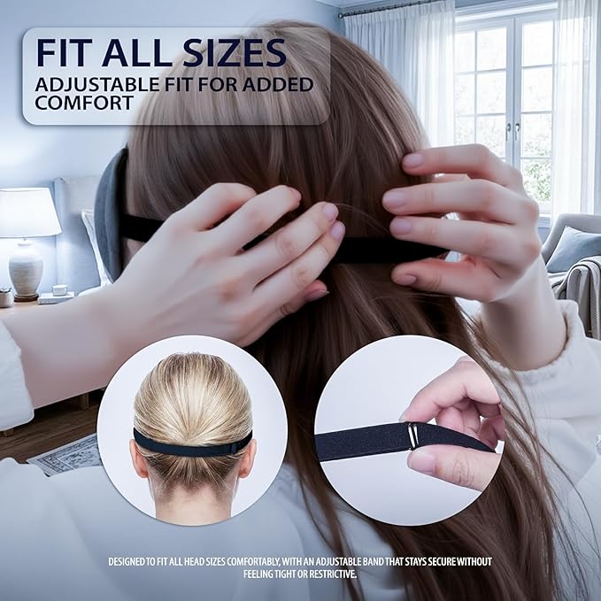 Ultra-Thin 3D Sleep Mask for Side & Back Sleepers, 100% Light Blocking Eye Mask for Sleep, Zero Pressure, Soft & Breathable Night Blindfold for Men & Women, Travel & Plane (Gray)