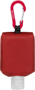 Hand Sanitizer Bottle Case Holder, Travel Size Empty Bottle Refillable Containers for Soap, Lotion, and Liquids - 60ML/2 oz Flip Cap Reusable Bottles with Carabiner Carriers