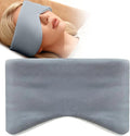 Sleep Mask for Women Men, Reversible Eye Mask Sleeping with Cozy & Cooling Sides, Adjustable Velcro Band, Blackout Face-Hugging Padded Eye Cover for Sleeping Travel Office, Grey/White