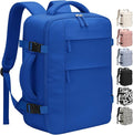 Pritent Travel Backpack for Women Man, Waterproof Laptop Backpack Travel Bag Airline Approved Carry on Weekender Overnight Bag Bookbag for Business,Travel, Work Fits 17.3 inch Laptop(Large,Royal Blue)