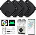 Air Tracker -4 Pack, 2026 New Bluetooth Tracker Tags, Android Tracker Tags Work with Google Find Hub Device App, Bluetooth Luggage Tracker for Keys, Backpack,Suitcase,Travel