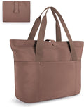 BAGSMART Tote Bag for Women, Foldable Tote Bag With Zipper Travel Large Shoulder Bag Handbag for Work
